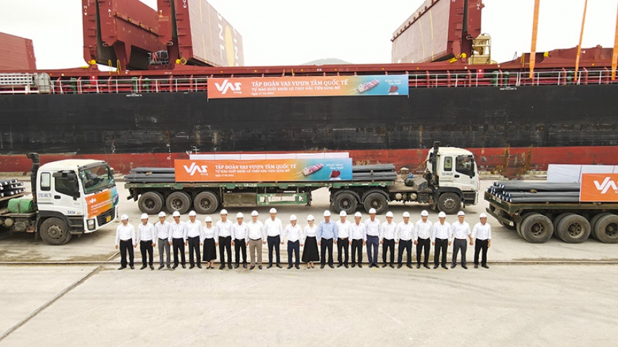 VAS Group exports first shipment of steel to US